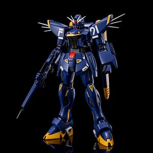 1/100 MG F91 Gundam Ver2.0 Harrison Madin Custom front view