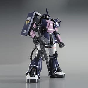 bandai 1/100 MG Zaku II Black Tri Stars Custom Ver2.0 S Type front view